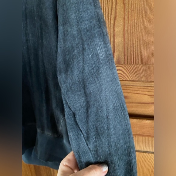 Helmut Lang Large distressed top chiffon top layered blue cotton polyester - Picture 11 of 14